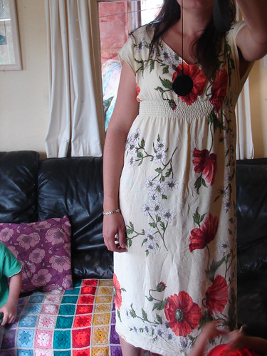 Dress from a tablecloth