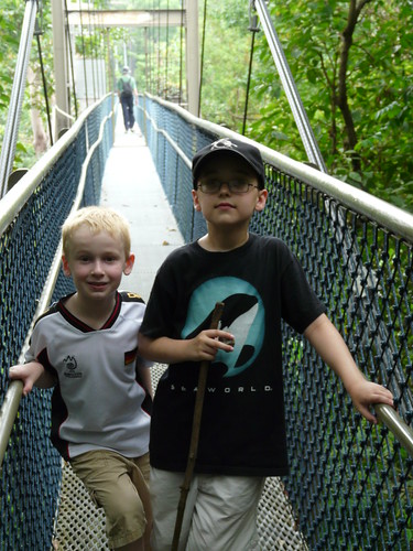 Owen and Reed on the Bridge