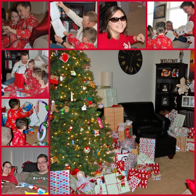 Christmas Morning collage