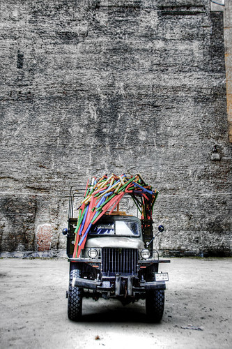 The colors truck. Budapest. El camión de los colores.