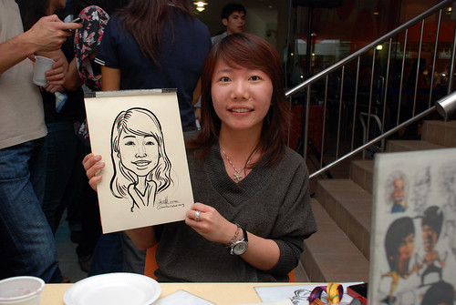 Caricature live sketching for BAT White Christmas Party 2010 - 30