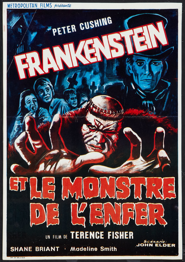 Frankenstein and the Monster from Hell (Paramount, 1974) Belgian Poster