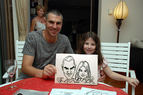 Caricature live sketching for private Christmas Party 2010 - 10