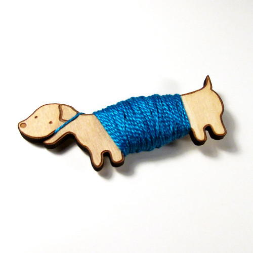 Flossy the Dachshund Embroidery Floss Bobbin 5