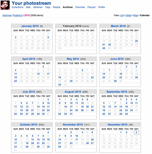 Flickr Calendar