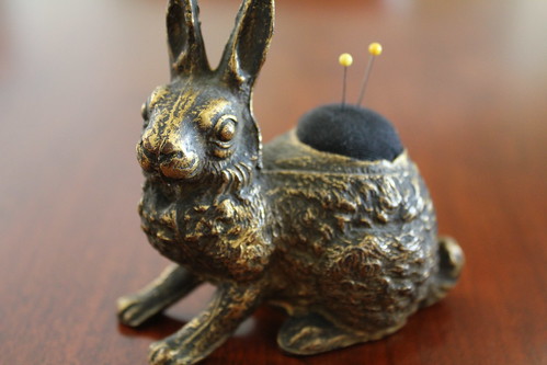 Antique Pin Cushion Rabbit