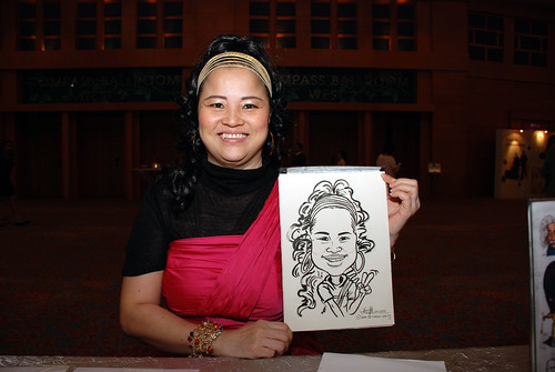caricature live sketching for Ernst & Young D&D 2010 - 1