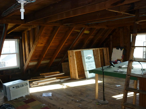 attic - looking towards stairs