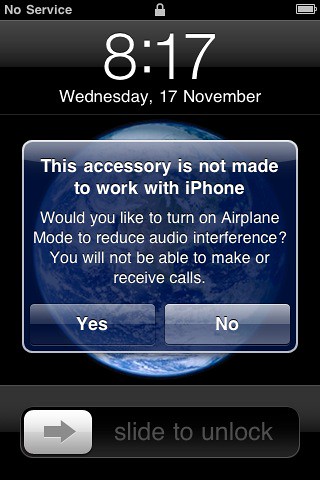 Sticks don't work with iPhone