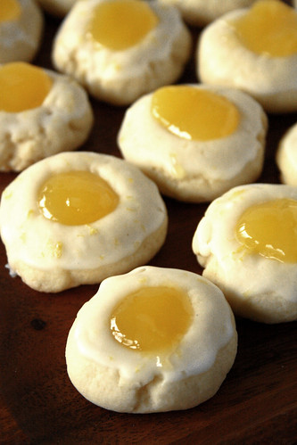 Lemon Sunshine Thumbprint Cookies