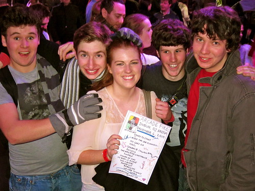 Set list winners - so cute, the guys came up with her chanting 'we have a winner! we have a winner!" Crazy Dublin!
