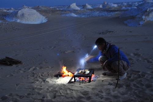 Cook on the sand