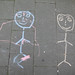 Adam & Eve in chalk