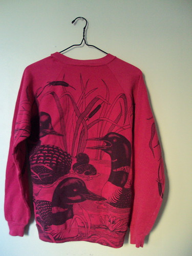 All Over Graphic Print Loon Sweatshirt (back)