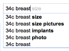 34c breast size