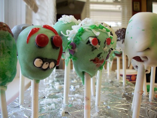 zombie cake pops