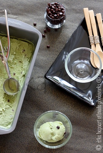 (Homemade) Green tea ice cream