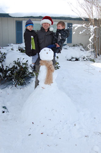 Our First Family Snowman