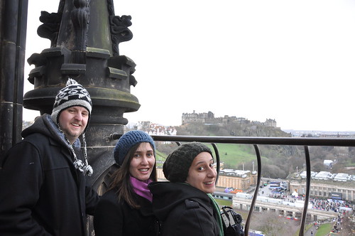 Edinburgh Castle is in view