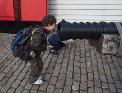 Dylan versus the cannon - Copyright R.Weal 2010