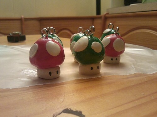mario mushroom ornaments