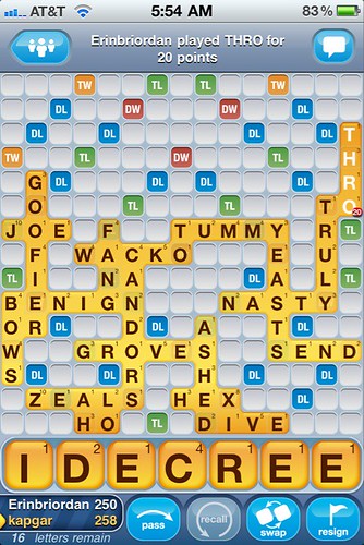 I decree that it's wrong that I can't just make this a single word and put it anywhere I want on the damn game board. #stupidrules