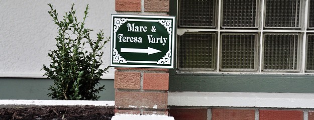 Marc & Teresa house sign crop