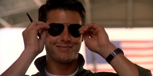 tom cruise top gun sunglasses. Tom Cruise#39;s Dark Sunglasses