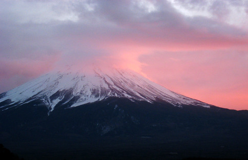 フリー写真素材|自然・風景|山|夕日・夕焼け・日没|日本|富士山|