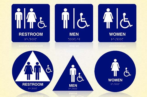 Restroom ADA Signs