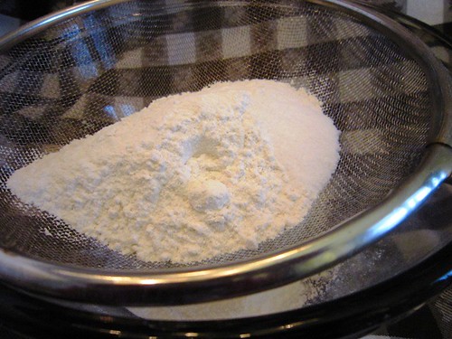 Sift the flour