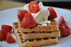 Waffles and Strawberries!