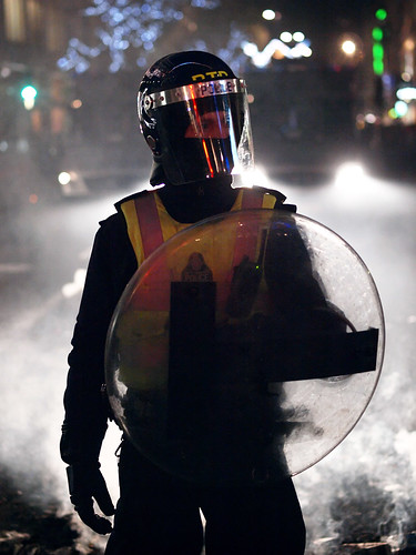 London riot police, November 2010