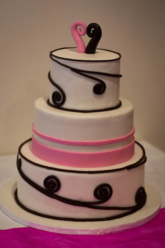 Koru Pink wedding cake