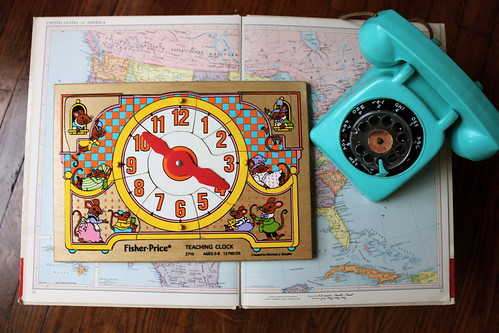 Vintage Wooden Clock Puzzle