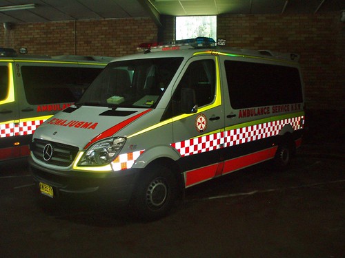 mercedes benz sprinter ambulance. 2008 Mercedes Benz Sprinter ambulance. Operated by the Ambulance Service of New South Wales. Fleet number 205. Ambulance fitout by Emergency Transport