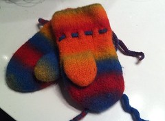 Rainbow mittens #3