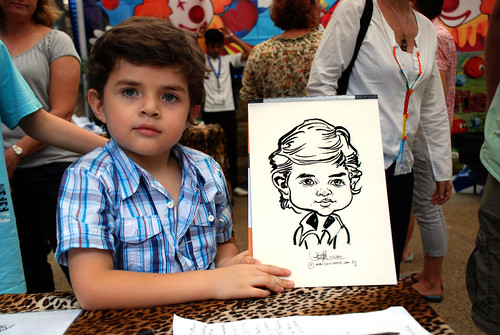 Caricature live sketching for BHP Billiton Family Day 2010- 29