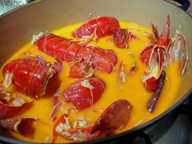 Lobster stew brewing