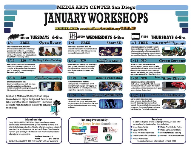 January Workshops