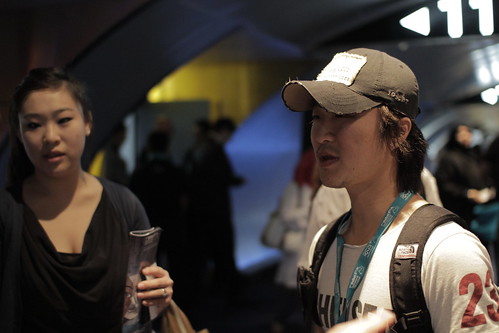 UNFUNNY GAMES director Park Jong-Chul and his interpreter Miki