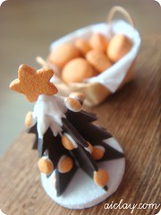 Miniature Christmas chocolate tree