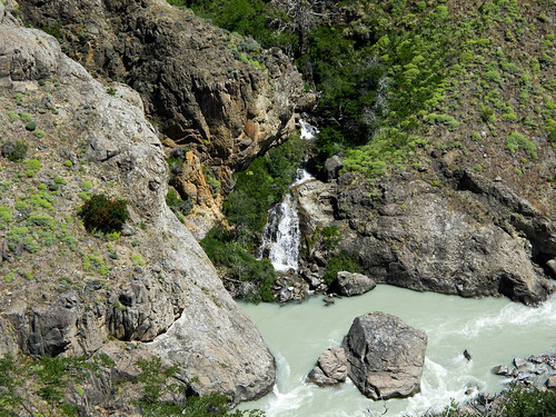 Waterfalls and River Near El Chalten - Patagonia, Argentina