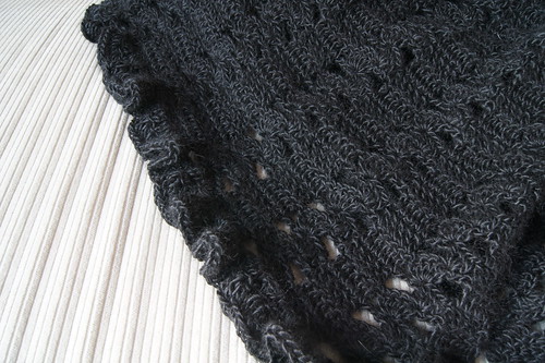 Black Crochet Shawl