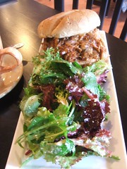 Pulled pork and salad