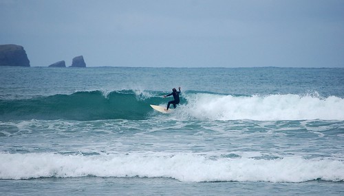 Tony surfing Porpoise Bay