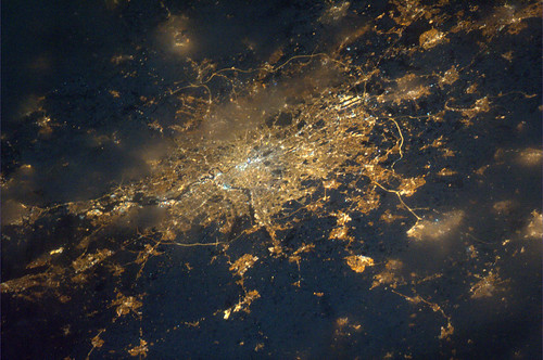 London as seen from ISS