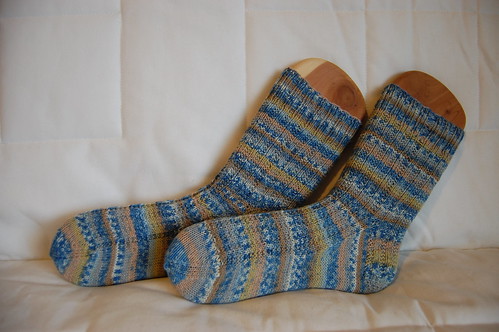 some striped socks