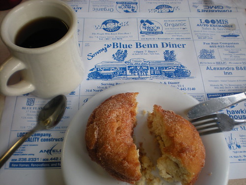 Blue Benn Diner coffee and doughnut
