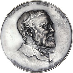 Silver Carnegie Hero Medal obverse